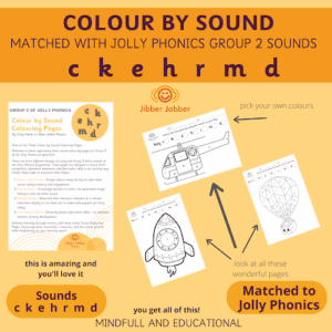 Colour by Sound Colouring Pages – Jolly Phonics Group 2