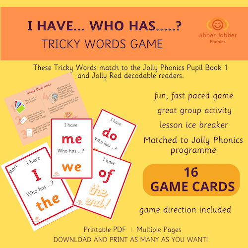 I Have Who Has Tricky Words Pupil Book 1